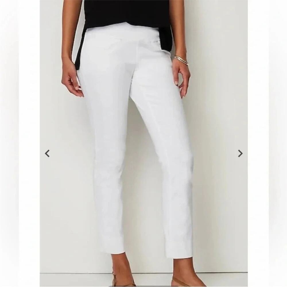 J. Jill Women's White Slim Fit Pants